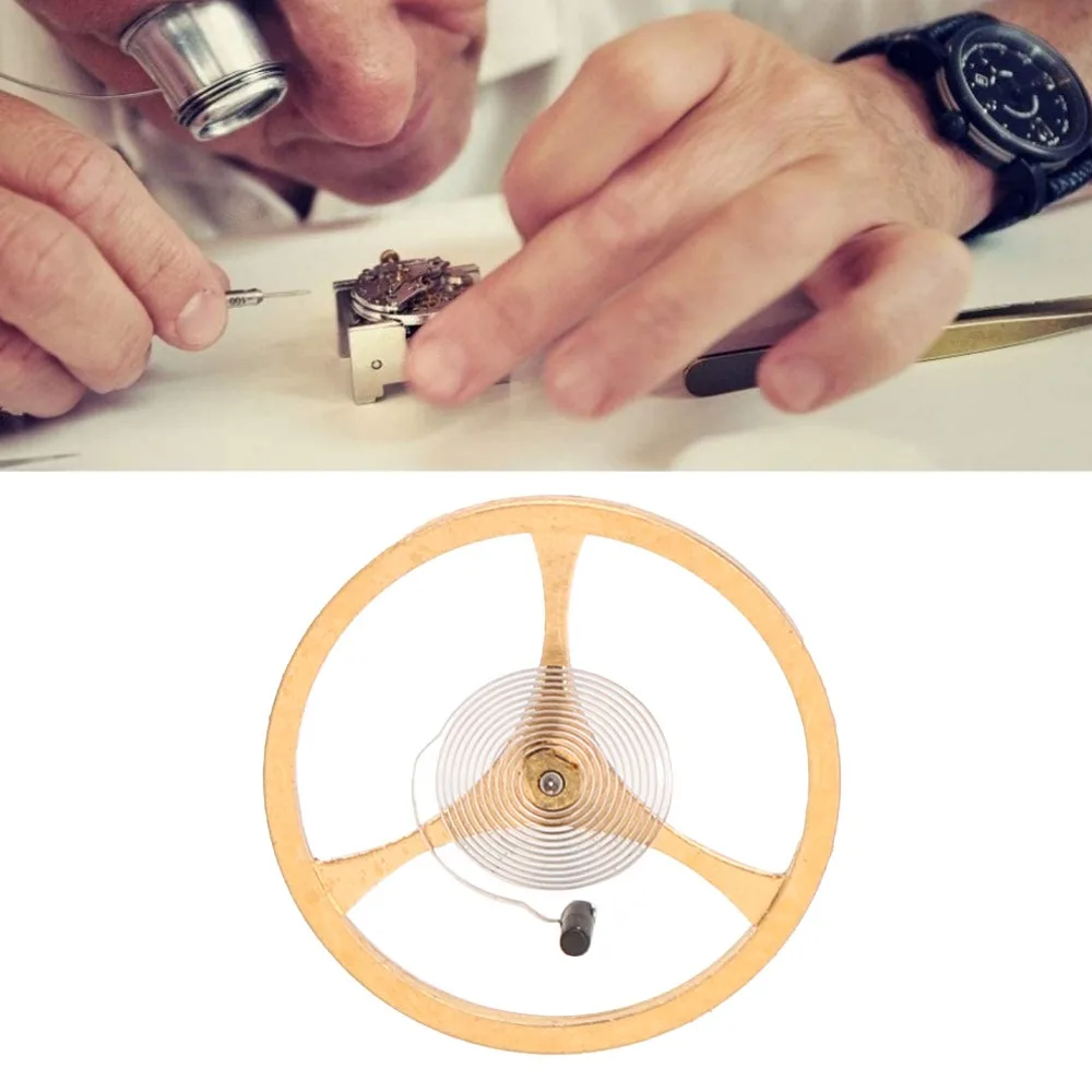 

Alloy Material Watch Balance Wheel Gold Color Movement Balance Wheel Watch Repair Accessories for For ST25 Series Movement