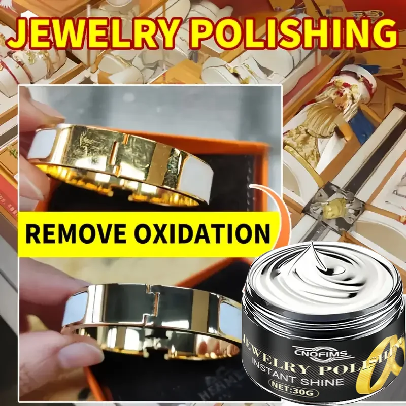 Jewelry Polishing Paste : Scratch Removal for Gold/Silver/Watches/Gemstones, Nonabrasive, Glossy Shine