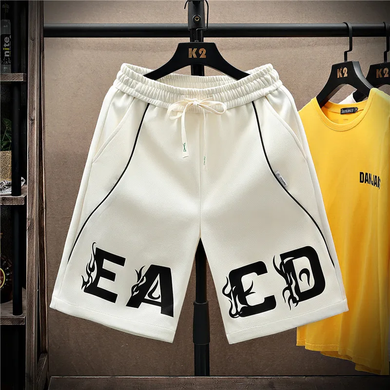 2026 Summer Men's Shorts Men Casual Jogging Sport Short Pants fashion letter pattern Drawstring Loose Dry Gym Sports Shorts male