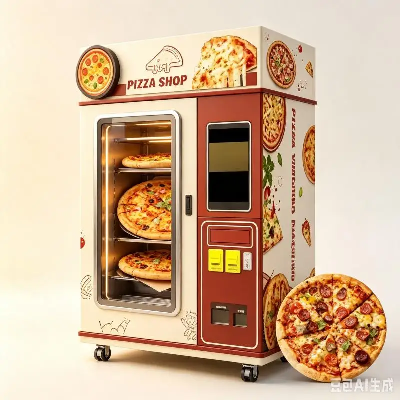 Pizza Vending Machine Customized Automatic Pizza Maker Smart Touch Screen Food Retail Equipment