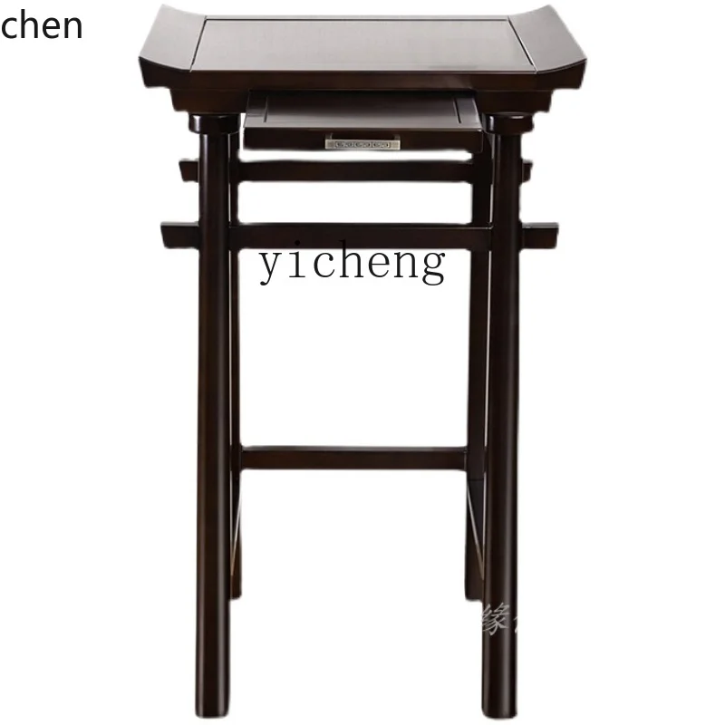 YFY  Solid Wood Altar Buddha Table Guanyin Shrine Buddha Cabinet God of Wealth Incense Burner Table Altar