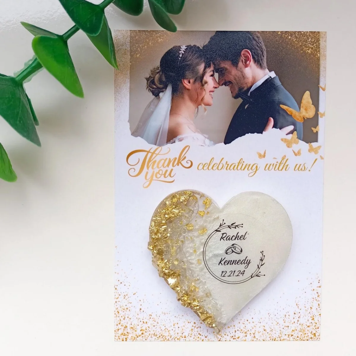 

10 pcs Magnet Favors for Guests Bulk Wedding Magnet Favors Wedding Guest Gifts Custom Wedding Favors Fridge Magnets Thank you gi