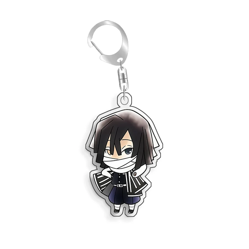 For Demon Slayer Kokushibo Douma Tomioka Giyuu Rengoku Kyojuro Acrylic Selfmade Cartoon Anime Keychain Pendant Toy Gift 5cm - view 3