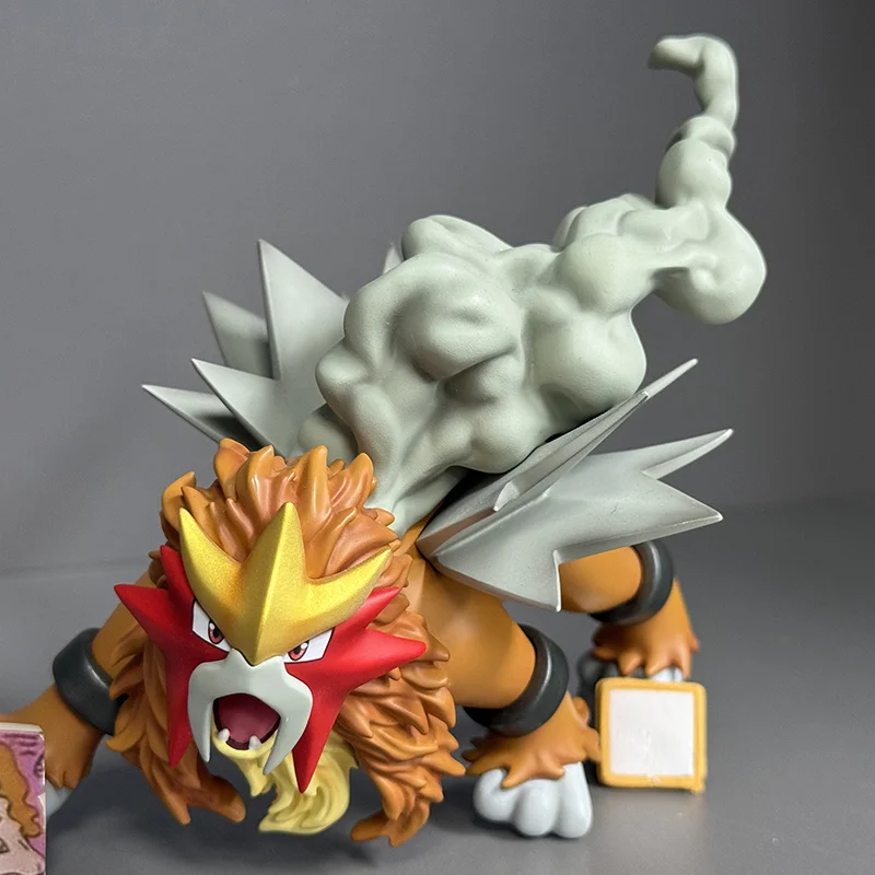 PokéMon Three Sacred Beasts Figure Entei Suicune Raikou Anime Pet Elf Doll Model Decoration Collectible Handmade In Stock