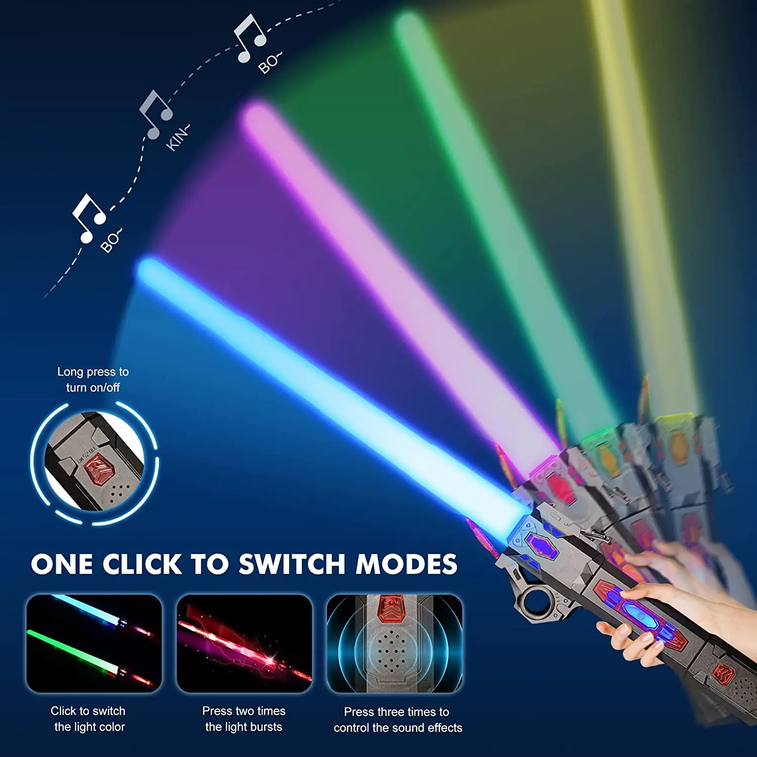 Lightsaber RGB Laser Sword 2 in 1 Retractable Darth Vaders Light Saber Toys For Children FX FOC Blaster Jedi Cosplay Laser Sword