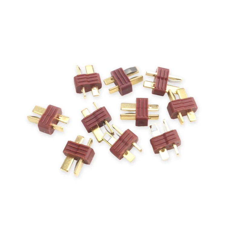 20 piezas conector Deans antideslizante T hembra/macho para batería Lipo RC ESC baja resistencia antisalpicaduras helicóptero coche DIY