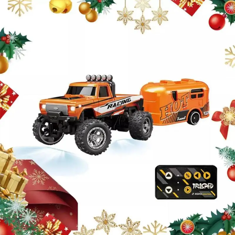 RC Bigfoot 1/64 Speed Mini Off-road Climbing Car Alloy Cool Appearance Light Shock Absorption Children's Toy Gift