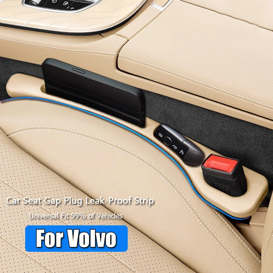 Car Seat Leak-proof Gap Side Seam Storage Filler Strip For Volvo XC60 XC90 S90 V90CC S60 V60CC V40 S80 XC40 V50 Auto Parts