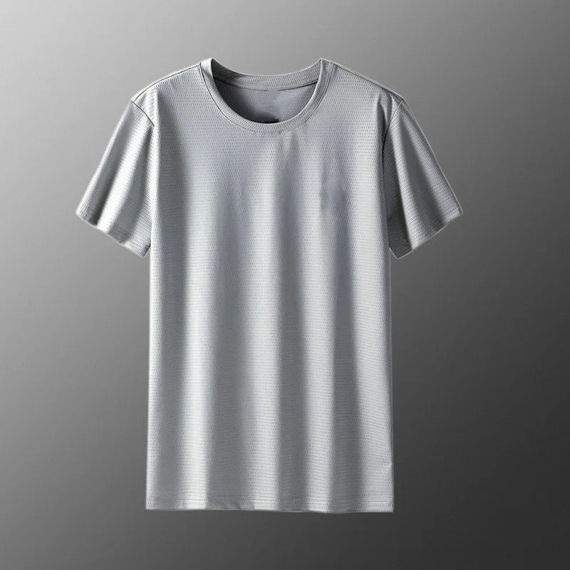 Ice silk t-shirt gray