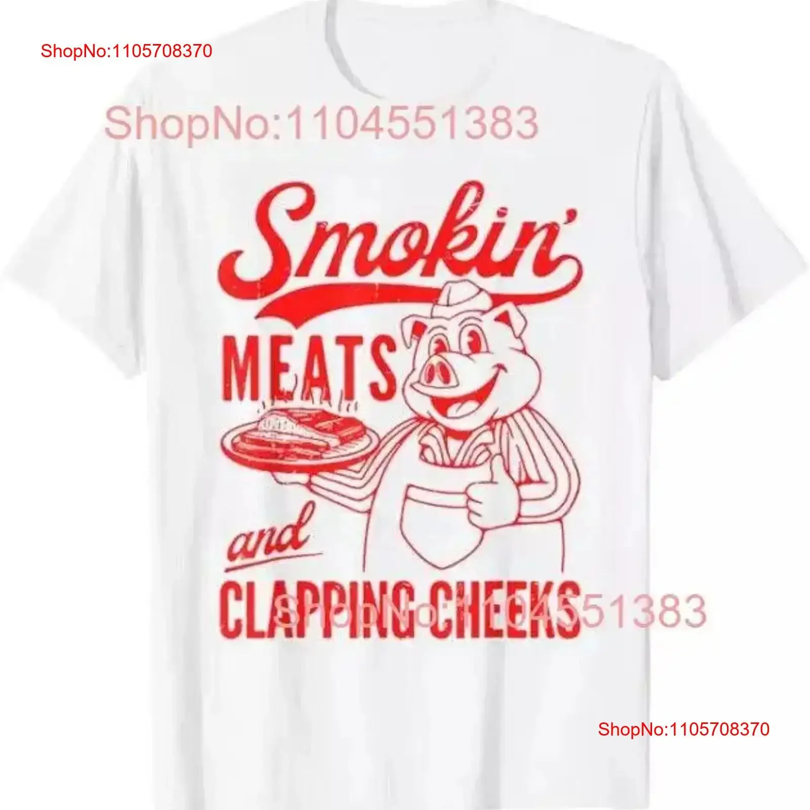 Забавная футболка с принтом «BBQ Meat Groovy Smoking Meats And Clapping Cheeks», размеры S-5XL, винтажная, модная, дышащая, мягкая, слегка потертая.