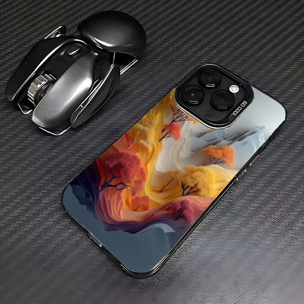 

Pine tree scenery Phone Case case for iPhone17 16 15 14 13 12 11 Pro/ Max/Plus shock-proof rear cover anti-fingerprint