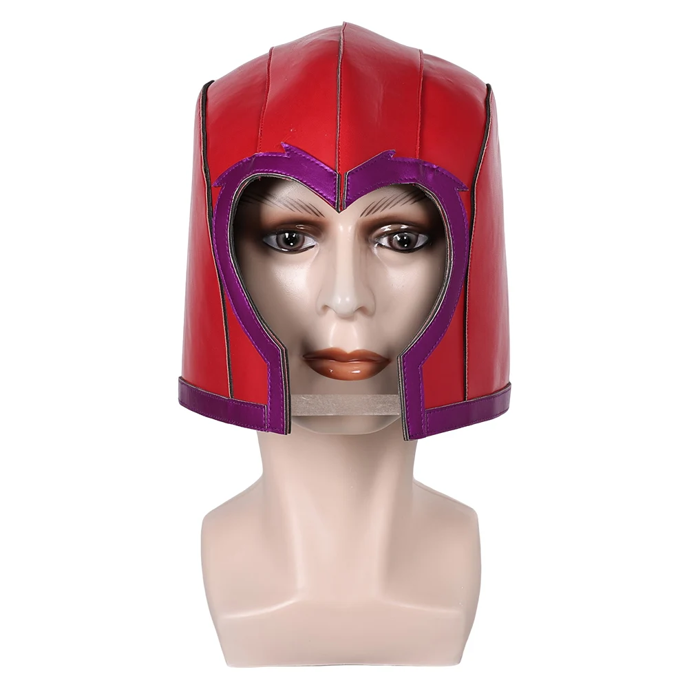 Adult Magneto Mask Cosplay Fantasy Men Latex Masks Helmet Masquerade Male Halloween Carnival Party Costumes Acessories Props