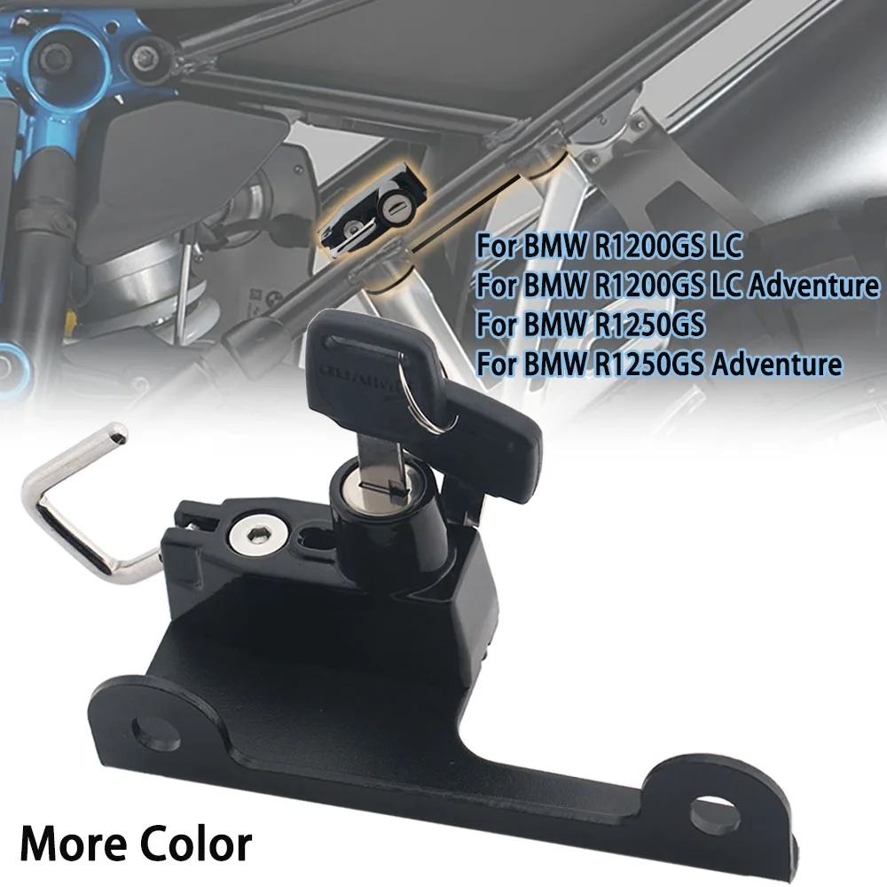 For R1200GS R1250GS Helmet Lock Mount Hook 6 color Side Anti-theft Security For R1200 GS LC ADV 13-19 R1250GS Adventure 2019