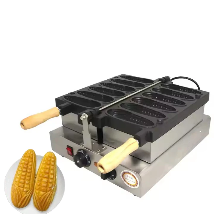 

Commercial Electric Non-stick Waffle Making Machine Corn Shape Waffle Maker 2020 Snack Ce Stainless Steel Provided 220v PLC 20