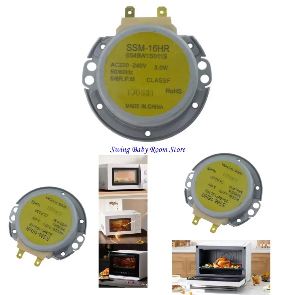 K1AD Stable Motor Microwave Motor for Microwave Turntable Repairing 220V Suitable for Various Ovens Easy Replacement Design