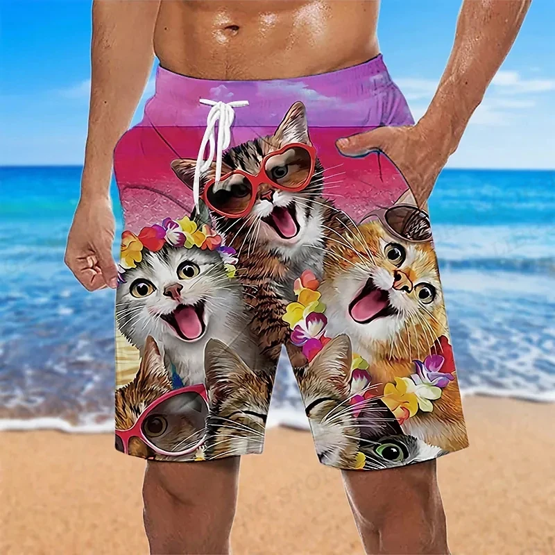 New Fashion Creative 3D Printed Casual Beach Shorts Summer Fashion Hip-Hop Men'S Sports Ventilate Shorts Hawaiian Shorts Summer