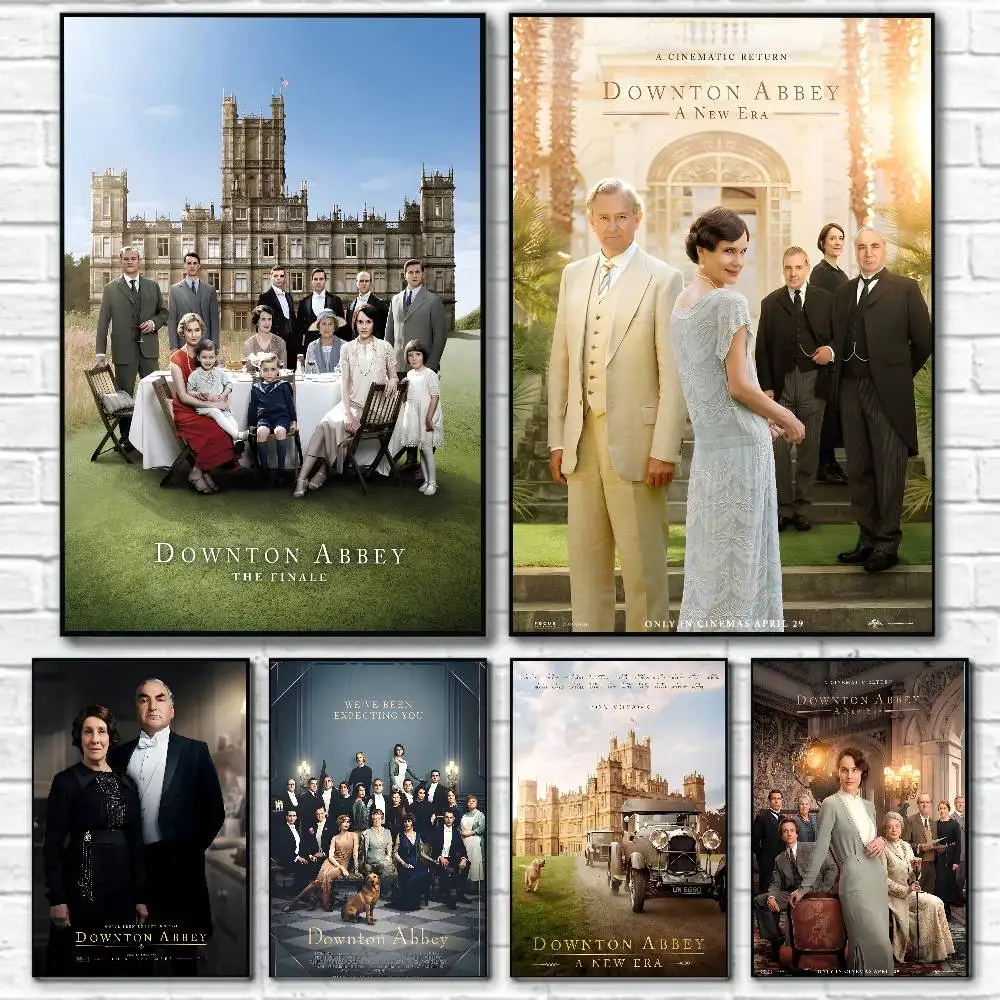الدراما التاريخية التلفزيون D-Downton Abbey المشارك قماش اللوحة المشارك مع المطبوعات غرفة نوم المنزل غرفة المعيشة الديكور هدية