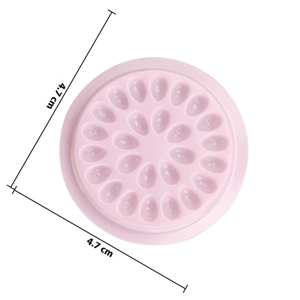 Plateau de colle pour cils, palette adhésive imperméable de qualité supérieure pour Extension de cils, support de greffage, outil d'application lisse rose 10 pièces