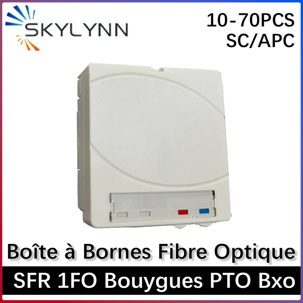 France Bouygues PTO box 1Fo Fiber optic socket with SC/APC pigtail and adapter Fiber optic termination box