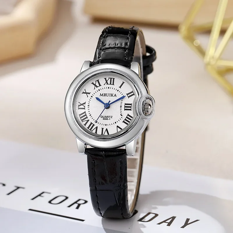 Top Brand Luxury Women's  Rome Dial Quartz Watches Fashion Lady Leather Strap Wristwatch Love Gift Relógio Feminino Dropshipping