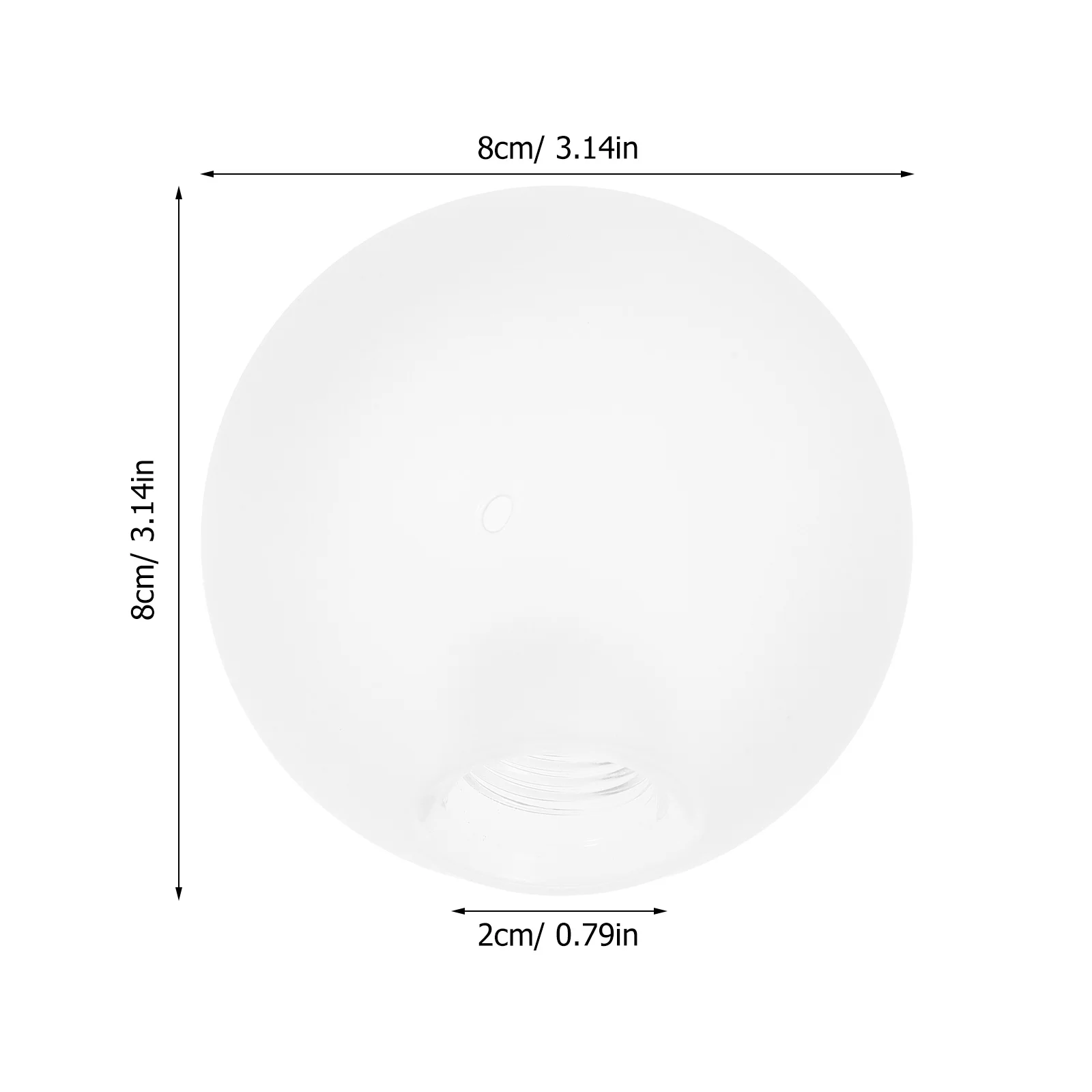 واضح زجاج غلوب قلادة أضواء الظل استبدال عاكس الضوء عالية الشفافية المكرر تصميم دائري الجدار الشمعدان
