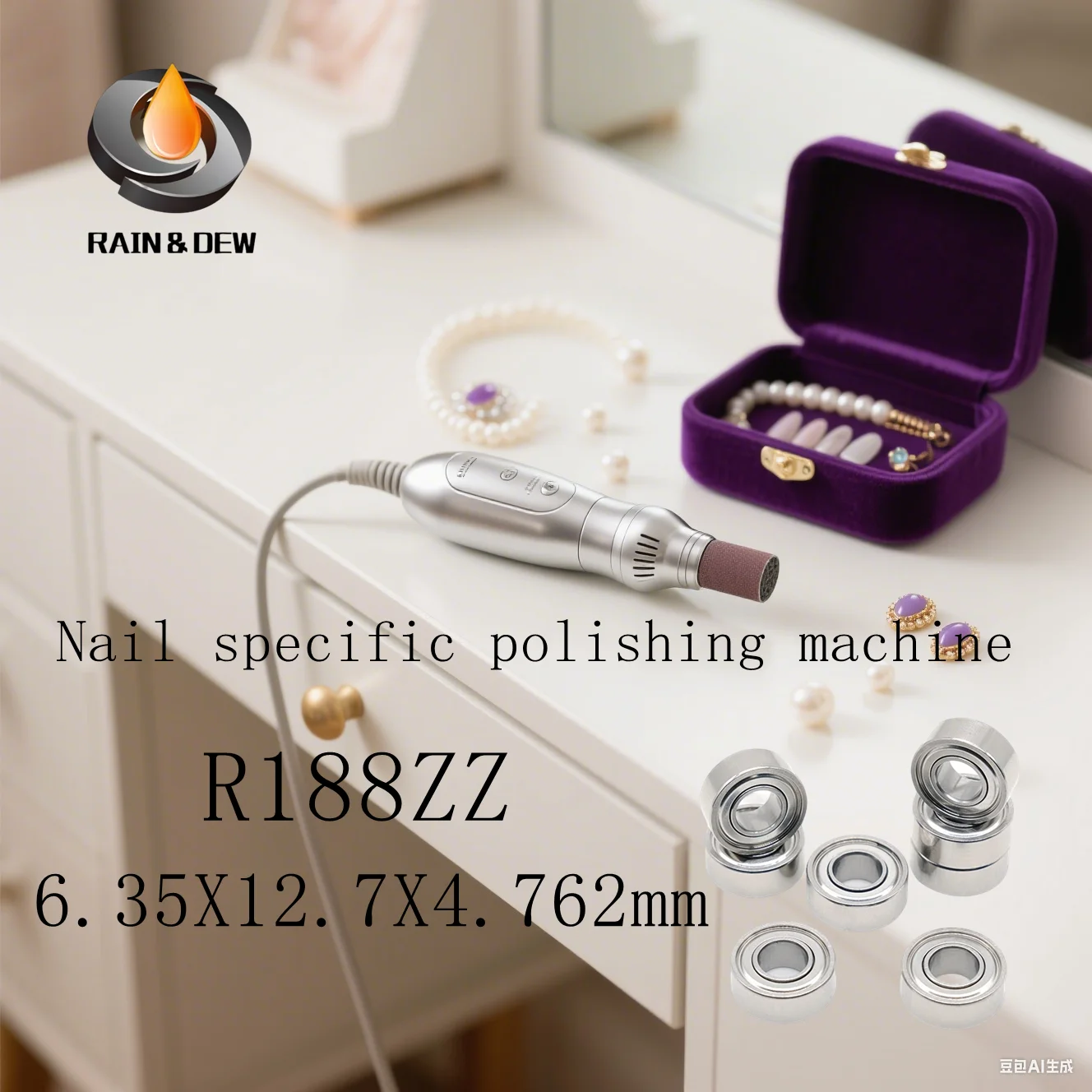 

5 шт. R188ZZ ABEC-9 6,35X12,7X4,762 мм миниатюрные подшипники R188 ZZ R188Z