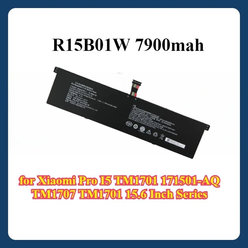 

Новый аккумулятор для Xiaomi Pro I5 TM1701 171501-AQ TM1707 TM1701 15,6 дюймов серии 7900 мАч 7,6 В R15B01W