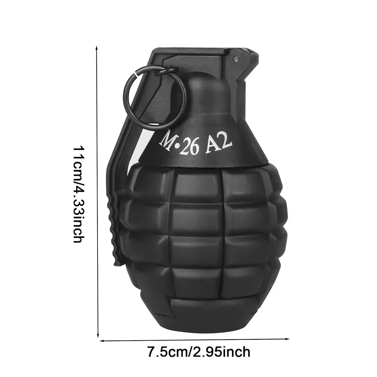 

1/3PCS M26a2 Nylon Grenade Model Explosion Grenade Toy, Airsoft Grenade Model, Anti-Fall, Refillable, Gel Ball, Confetti, Flour