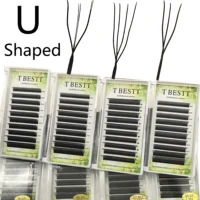 Extensiones de pestañas Tbestt en forma de U 5D 6D YY Extensiones de pestañas suaves en forma de U 4DW Pestañas postizas 5DW
