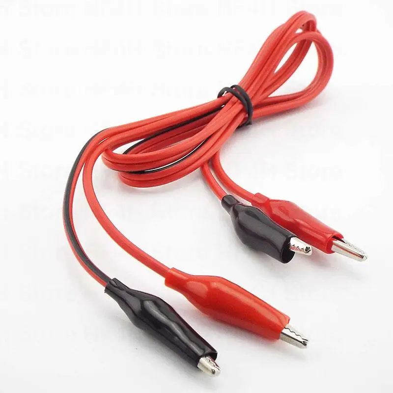 Alligator Clips Electric Test Lead cable pince crocodile Clips DIY Jumper Wire Electrical Roach cord pedal for multimeter B4