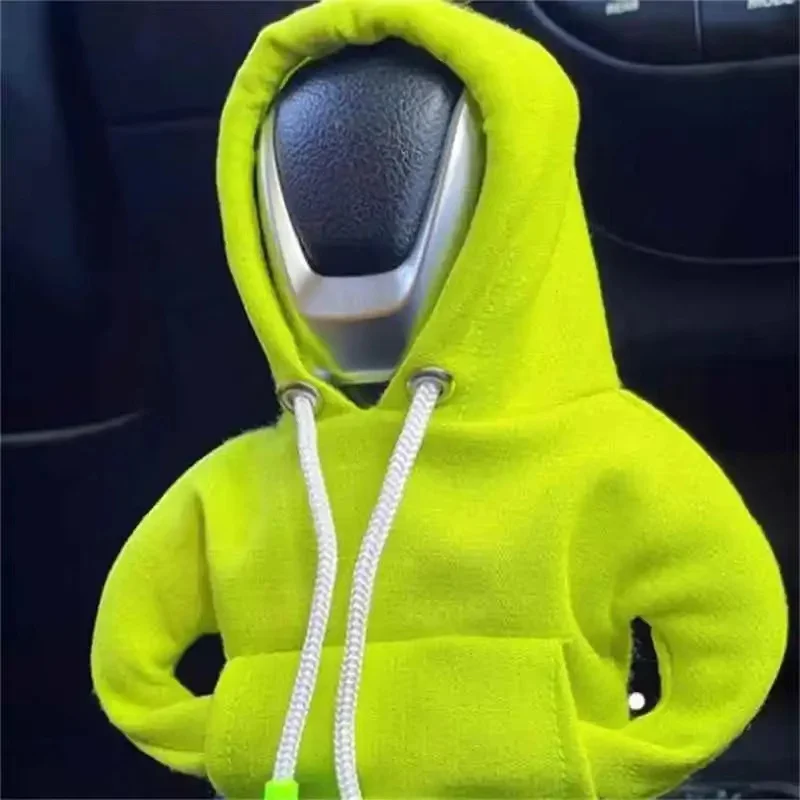 Universal Car Gear Shift Hoodie Mini Knob Cover Fits Manual Automatic Shift Levers - Interior Decorative Gear Handle Accessory