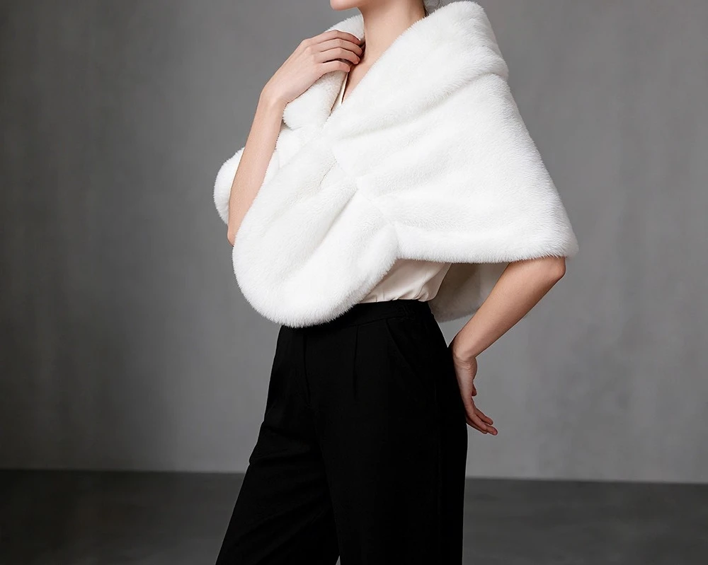 

Solid Color Women's Shawl 2025 Autumn and Winter Thick Warm Jacket