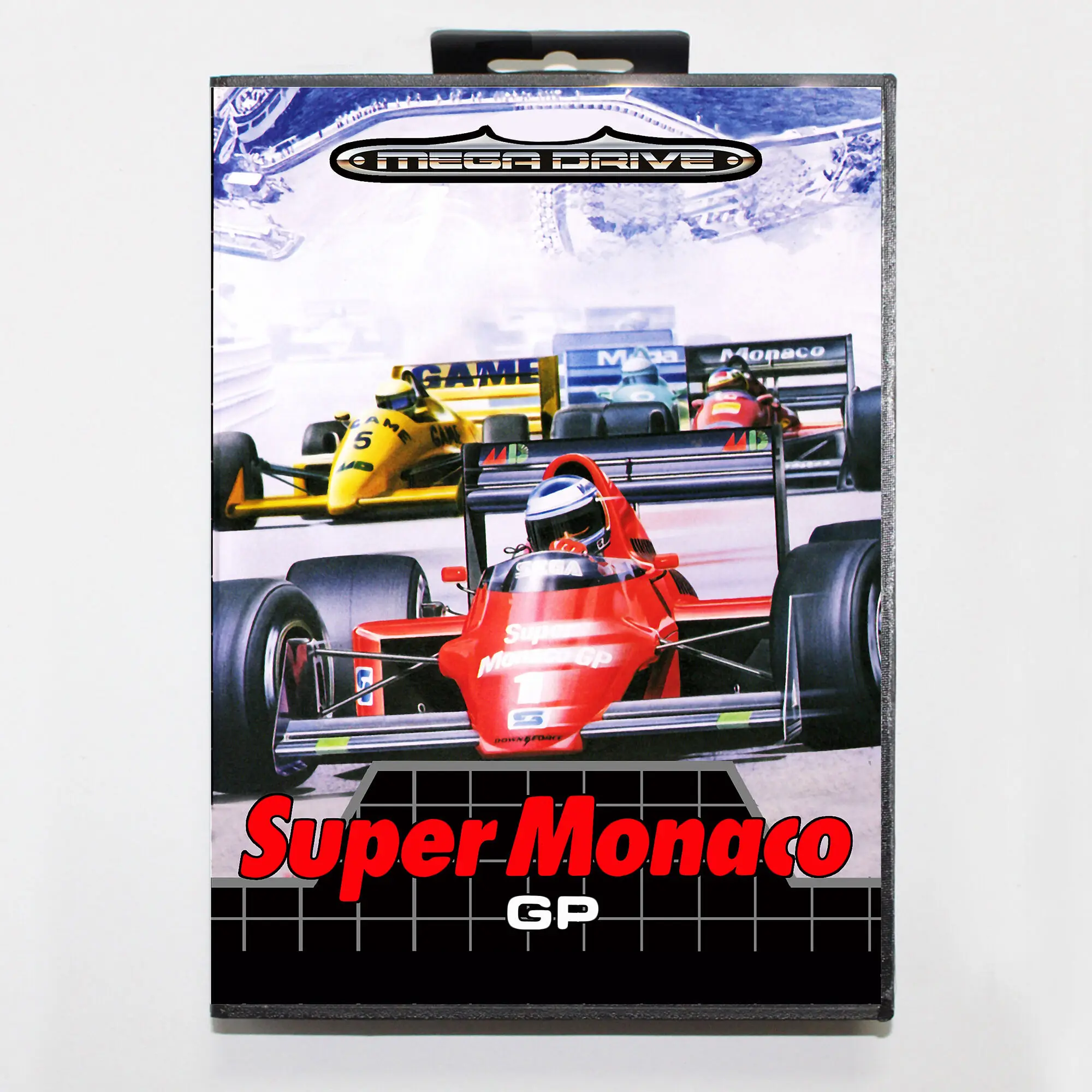 

Super Monaco GP with EUR Box for 16 Bit Sega MD game Cartridge Megadrive Genesis system