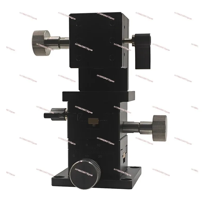 Manual X-axis dovetail groove slide table displacement lifting platform LWX404040604090Y axis Z axis precision gear