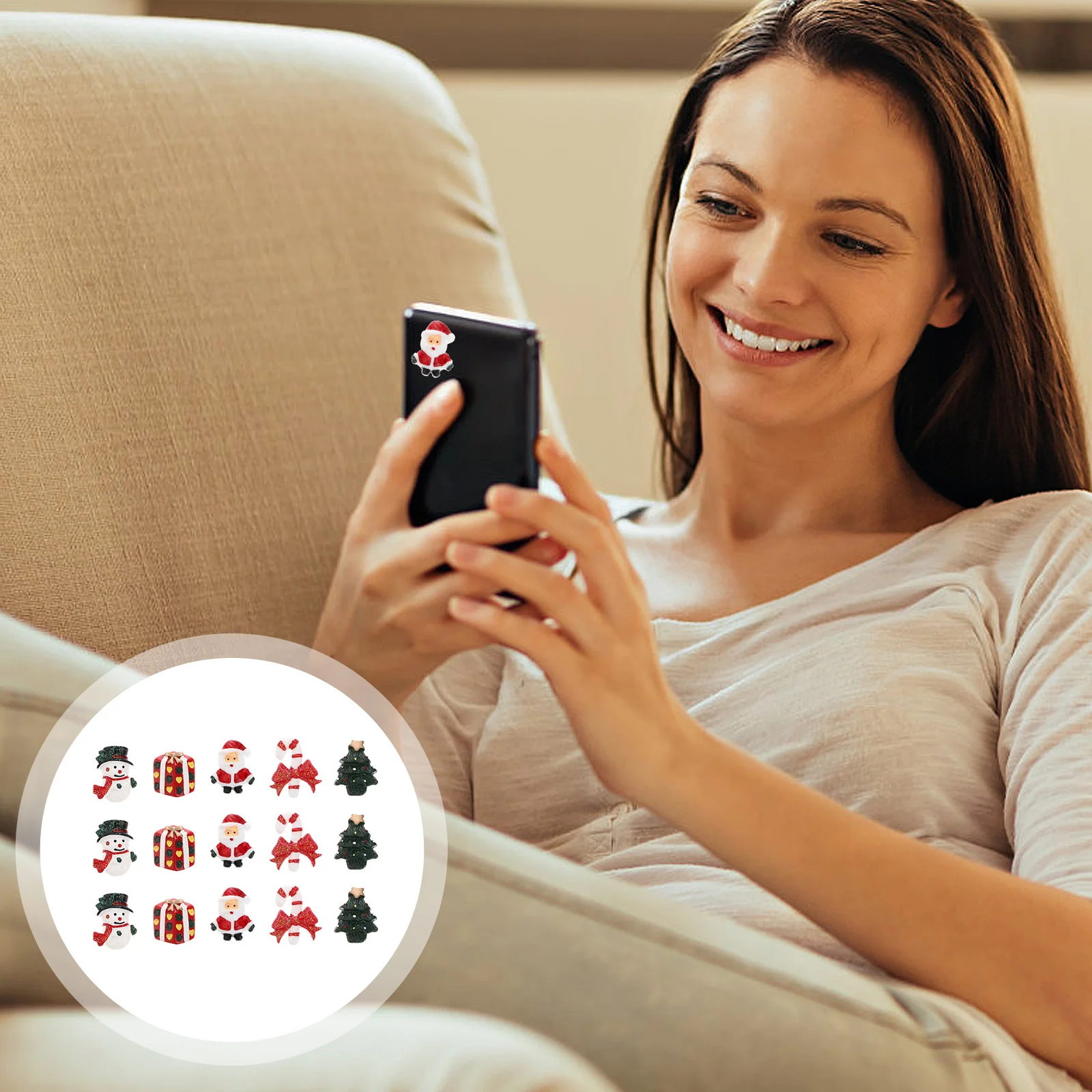 

15 Pcs Xmas Ornaments Miniature Snowman Figurines Accessory Christmas Decoration