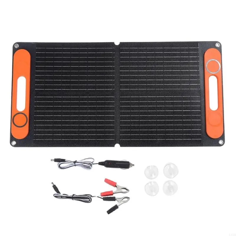 

Easy Carry 80W Solar Panel Foldable Backpacking with High Efficiency ABS Charging Board for Outdoor Activity L43B