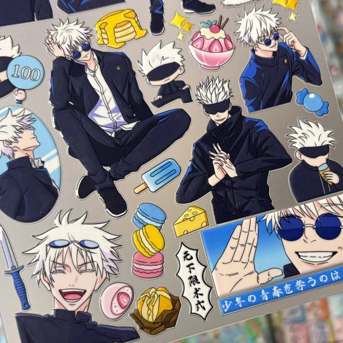 Neue Anime Jujutsu Kaisen Cartoon-Aufkleber Itadori Yuji Satoru Gojo Aufkleber Laptop Handyhülle Wasserdichter Aufkleber Bestseller – Detail 5