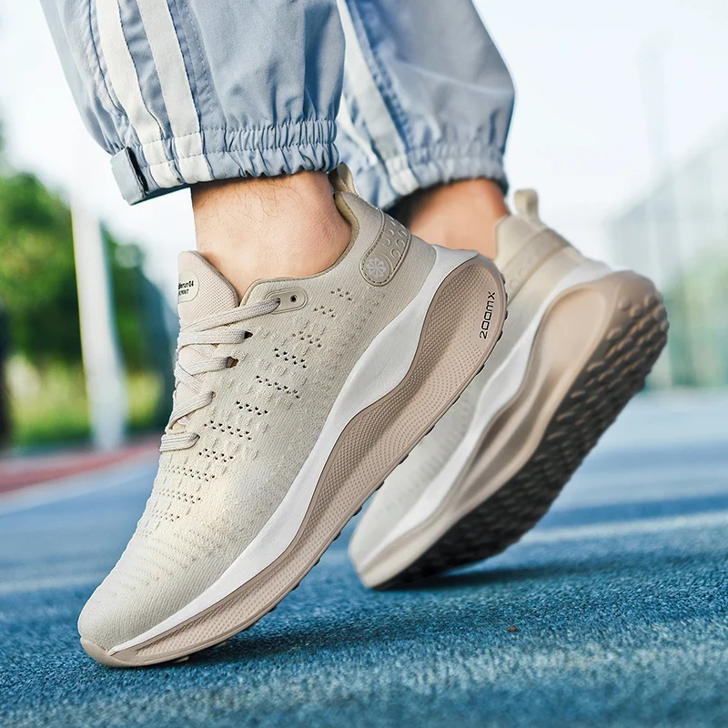 Marathon Air Cushion Men Sports Running Shoes Hiking Breathable Lightweight Comfortabl Athletic Nonskid Sneakers Tennis for Male