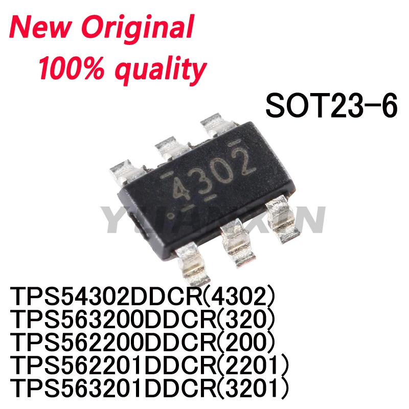 10/PCS New TPS54302DDCR 4302 TPS563200DDCR 320 TPS562200DDCR 200 TPS562201DDCR 2201 TPS563201DDCR 3201 SOT23-6 chip In Stock