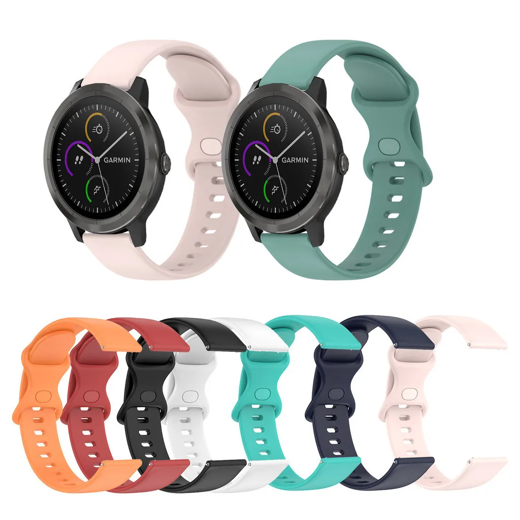 

Soft Silicone Strap for Garmin Forerunner 265 255 245 645 55 158 165 Venu2 45mm Venu3 vivoactive4 Smart Watch Band Bracelet