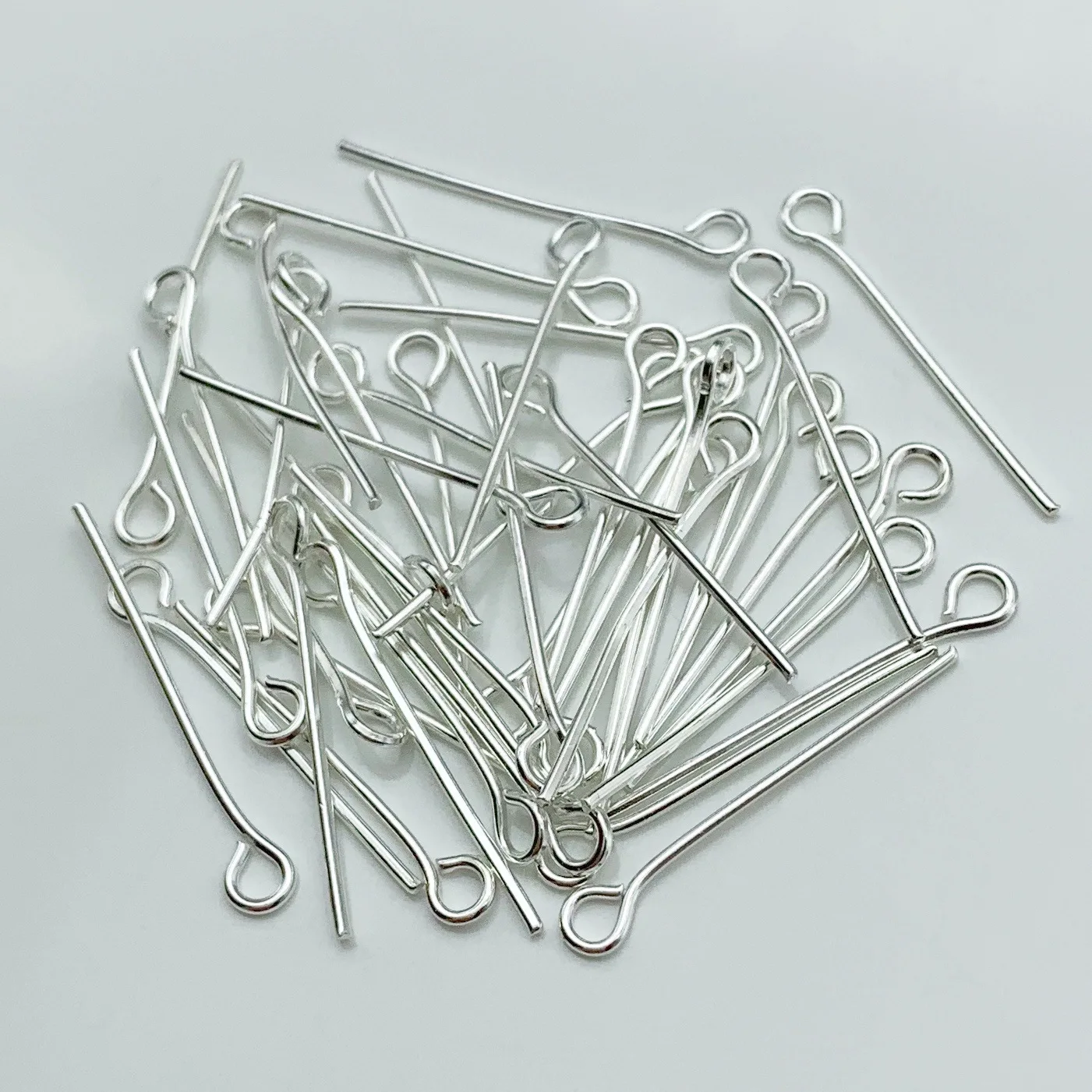 100Pcs Stainless Steel Open Eyepins Loop Pins Headpins Findings DIY  Earring Pendant Necklace Bracelet Jewelry Making Supplies