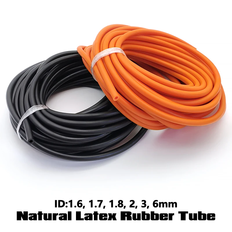 

Шланг из натурального латекса, ID 1,6/2/3/4 ~ 12 мм, многоцветный, сделай сам, высокая эластичность, лента для рогатки, эластичная хирургическая медицинская трубка, связывание