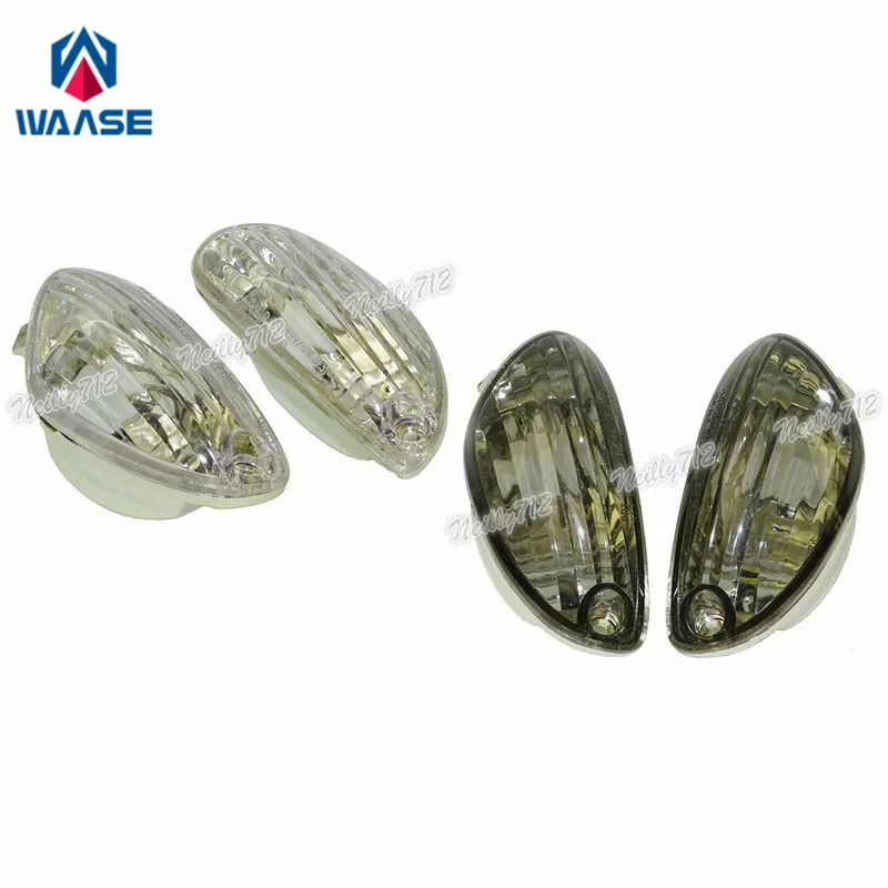 waase For Suzuki GSXR1000 GSX-R 1000 2005 2006 2007 2008 E-Mark Front Turn Signals Blinker Indicator Winkers Light Housing Lens