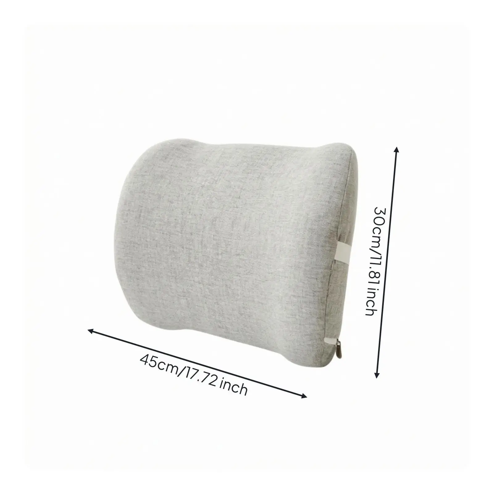 Desk Chair Back Support Cushion with Firm Sponge Core and Dustproof Inner Liner for Ergonomic Comfort in Home Office Seating