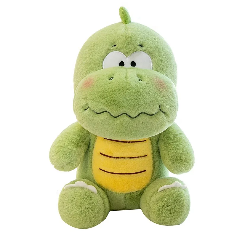 

22cm Cute Green Dinosaur Plush Toy Stuffed Doll Bedding Pillow Girl Gift Innocent and Fun Cartoon Character