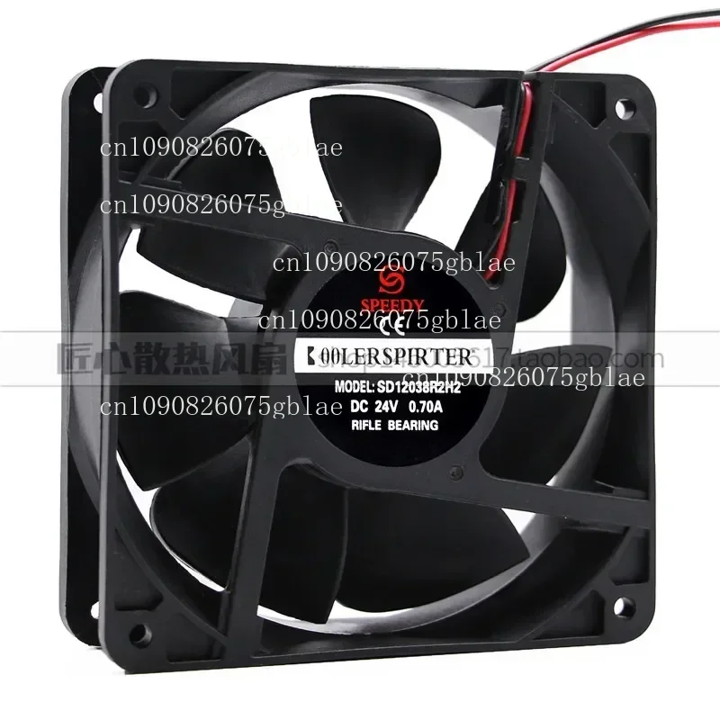1PCS Original SPEEDY SD12038R2H2 24V 0.70A 12CM 12038 Welding Machine Cooling Fan for SPEEDY