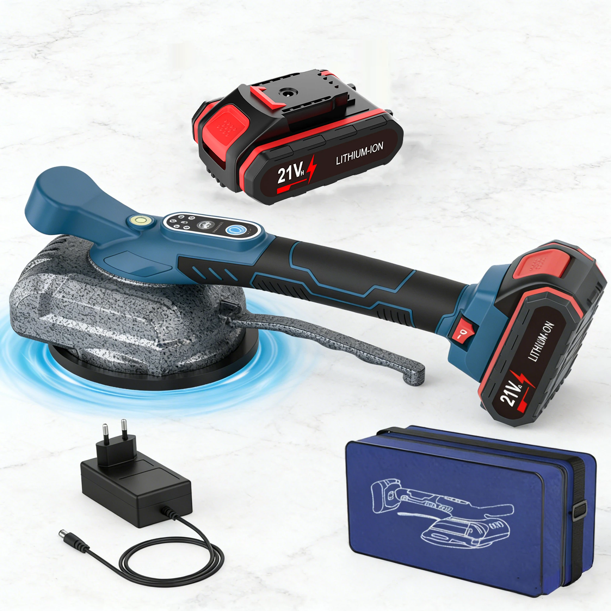 Professionelle 88VF Automatische Elektrische Fliesenleger-Maschine mit 5 Gängen, Wiederaufladbares Bodenverlegewerkzeug, Nivelliergerät, Elektrowerkzeug