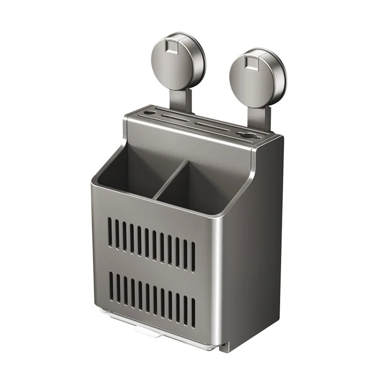 

#Suitable ForSuction Cup Knife Holder, Storage Rack, Chopstick Cartridge Knife Holder, Integrated Wall Hanging Drain Rack, Kitch