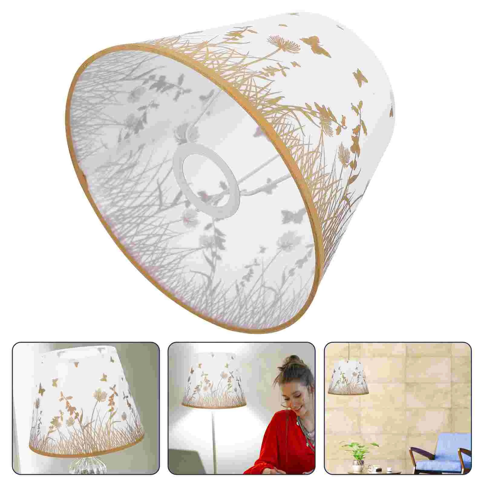 Floor Lamp Shade Decoration Exquisite Lampshade Simple Accessory Fashionable Crafted Ornament Decorative Taper Holders