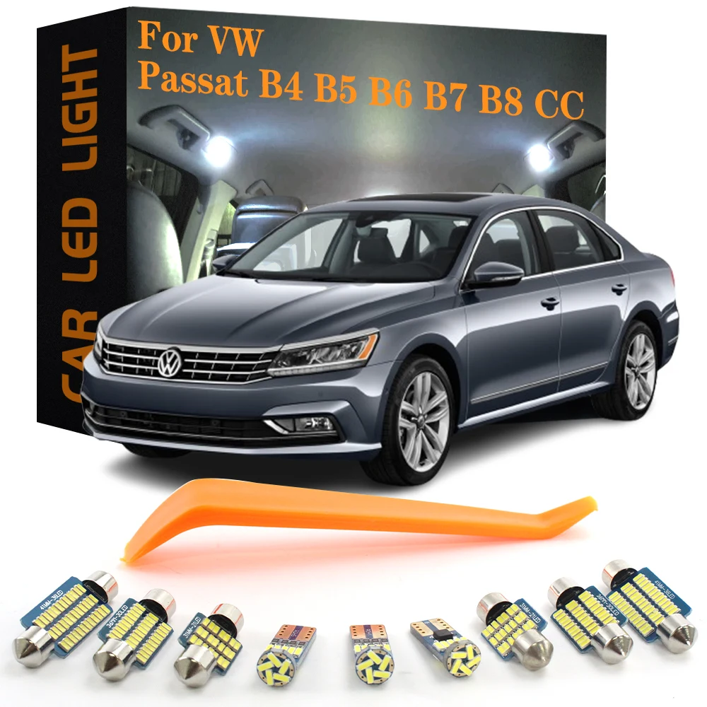 Car LED Interior Lights Canbus For VW Passat B4 B5 B6 B7 B8 CC 1990-2005 2006 2007 2008 2009 2010 2011 2012 2013 2014 2015-2021